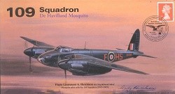 109 Squadron DeHavilland Mosquito signed Flight Lieutenant Andy Hutchison BSc CEng MIMechE