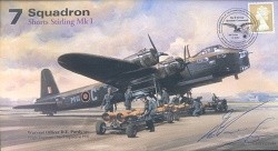 7 Squadron Short Stirling signed Warrant Officer Douglas Purdy DFC