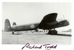 SP(AA)03 Dambuster Lancaster photo signed actor TODD