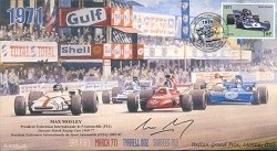 1971d BRM P160 MARCH TYRRELL 002 & SURTEES MONZA F1 cover signed MAX MOSLEY