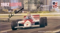1982 (S)a McLAREN COSWORTH MP4B DETROIT F1 Cover signed JOHN BARNARD