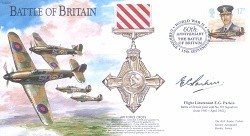 BB13b Battle of Britain - AFC signed Flight Lieutenant Gordon Parkin