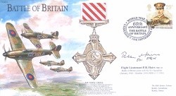 BB13c Battle of Britain - AFC signed Flight Lieutenant Peter Hairs MBE AE