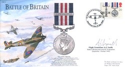 BB14c Battle of Britain - MM signed Flt Lt Arthur Smith