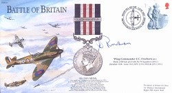 BB14d Battle of Britain - MM signed Wg Cdr John Freeborn DFC*