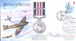 BB14x Battle of Britain - MM signed 74 Squadron Ground Crew