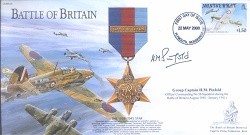 BB20c Battle of Britain - 1935-45 Star signed Gp Capt H M Pinfold