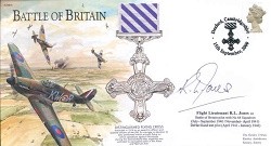 BB09b Battle of Britain - DFC signed Flt Lt Richard Jones AE
