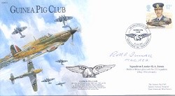 BBS1e Battle of Britain - Guinea Pig Club signed Sqn Ldr Bob Innes AE MGC
