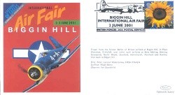 JS(CC)77Aa 2001 Biggin Hill International Air Fair cover unsigned