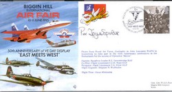 JS(CC)01b 1995 VE-Day Biggin Hill Air Show East meets West signed BBMF pilot