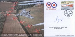 JS(CC)43c RAF 80th Anniversary - Air Displays / Training signed ACM Sir Patrick Hine