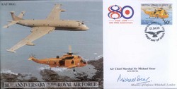 JS(CC)44c RAF 80th Anniversary - Maritime Patrol / SAR signed ACM Sir Michael Stear