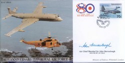 JS(CC)44d RAF 80th Anniversary - Maritime Patrol / SAR signed ACM Sir John Barraclough