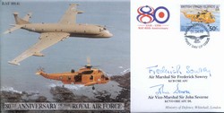 JS(CC)44h RAF 80th Anniversary - Maritime Patrol / SAR signed AM Sir Frederick Sowrey + 1
