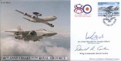 JS(CC)45d RAF 80th Anniversary - Air Defence / AEW signed ACM Sir Joseph Gilbert