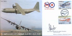 JS(CC)46e RAF 80th Anniversary - Air Transport signed ACM Sir John Cheshire
