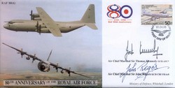JS(CC)46h RAF 80th Anniversary - Air Transport signed ACM Sir Thomas Kennedy & Sir John Rogers