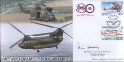 JS(CC)47e RAF 80th Anniversary - Support Helicopters signed MRAF Sir Peter Harding