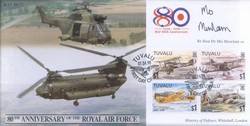JS(CC)47g RAF 80th Anniversary - Support Helicopters signed Rt Hon Dr Mo Mowlan