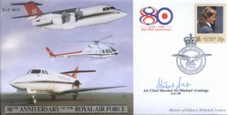 JS(CC)48c RAF 80th Anniversary - Royal / VIP Flying signed ACM Sir Michael Armitage