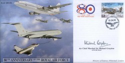 JS(CC)50c RAF 80th Anniversary - Air Transport / Tanker signed ACM Sir Michael Graydon