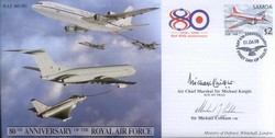 JS(CC)50d RAF 80th Anniversary - Air Transport / Tanker signed ACM Sir Michael Knight
