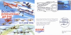 JS(CC)52a 1998 Biggin Hill Air Show flown RAF cover {var}