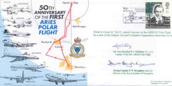 JS(CC)06c RAF Polar ARIES Lancaster cover signed McKinley DFC