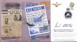 JS(CC)72b RAF News Official 1000th Edition cover signed Wing Commander Paul Atherton RAF