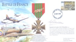 JS(CC)79d Battle of France signed Sqn Ldr Rex Wheeldon AFC