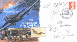 MF6 The Dams Raid multi signed 617 Squadron Tornado aircrew