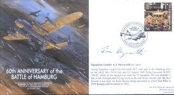 MF7 The Hamburg Raids signed Squadron Leader Jim Heyworth DFC* FRAeS