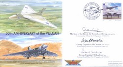 VRT1b 50th Anniversary of the Avro Vulcan signed Lord Craig, Christie & Lockyer
